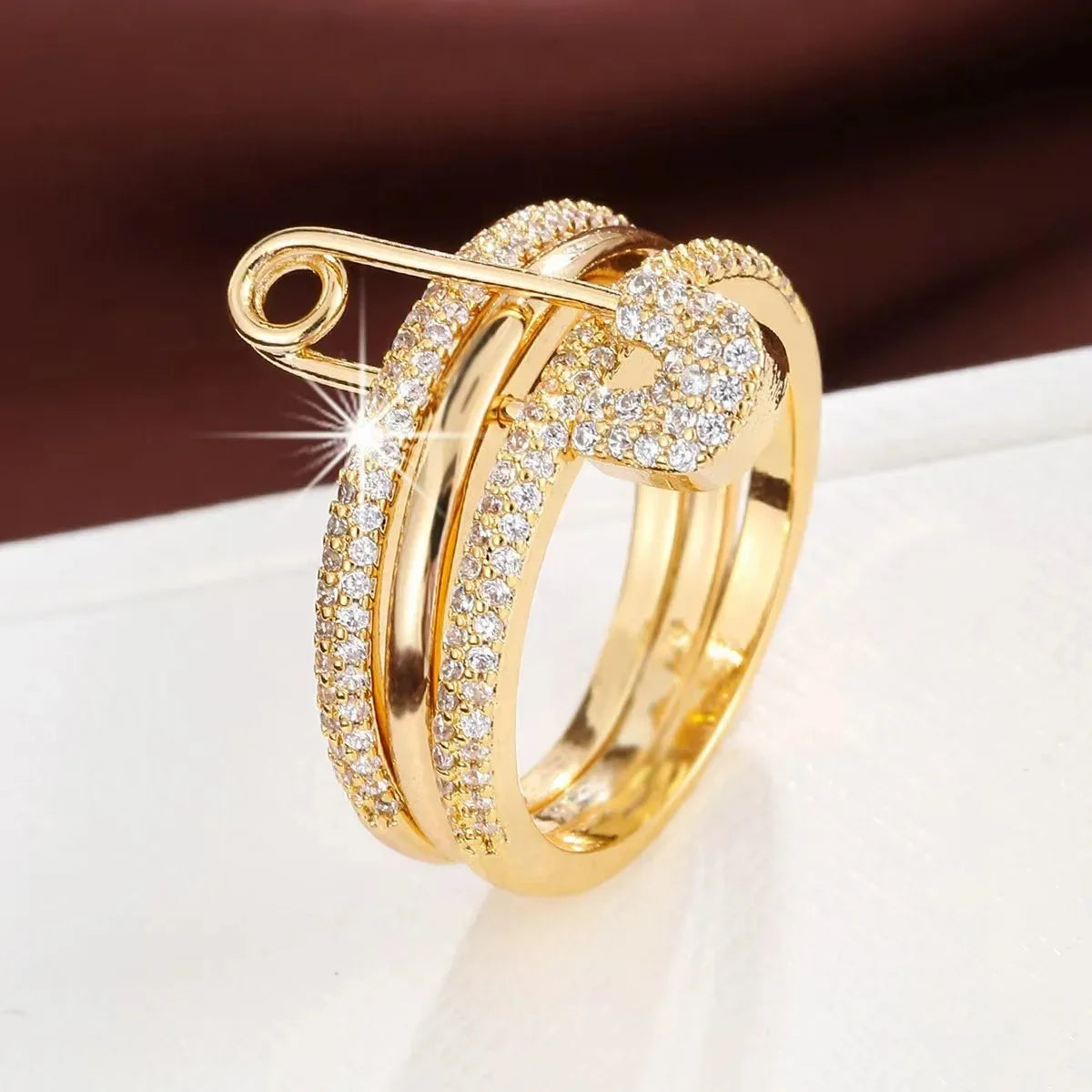 Stacked Ring Fashion Trend Street Style Gift For Friends, Birthday Party Surprise Ring