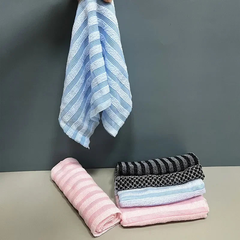 Ultra-Long Exfoliating Back Towel Antibacterial with Silver Ions Multifunctional Shower Bath Towel for Rich Foam
