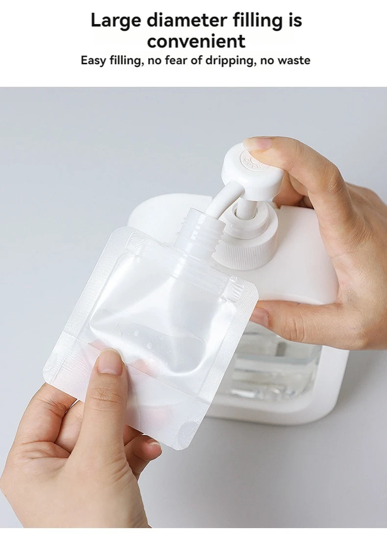 10Pcs 30/50/100ML Thickened Travel Subpackage Cosmetic Lotion Shower Gel Shampoo Portable Facial Cleanser