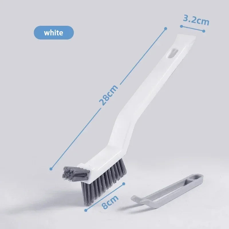 V-Shaped Gap Cleaning Brush - Multi-Purpose Hard Bristle Tool for Bathroom, Kitchen & Tile Grout - Efficient Dead Spot Cleaner