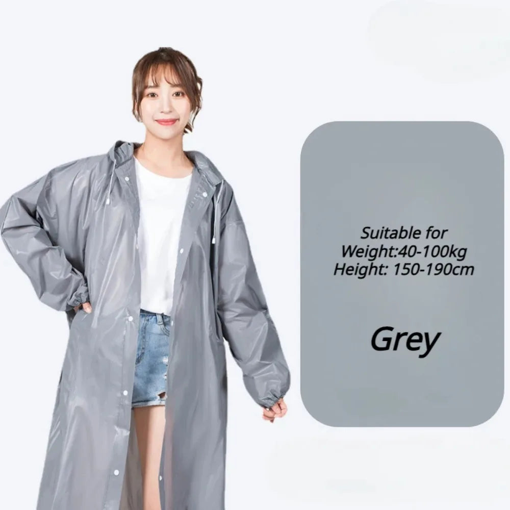 Disposable Adults Reusable Raincoats,Waterproof Rain Ponchos,Adults-Reusable Emergency Raincoats with Hoodand Drawstring