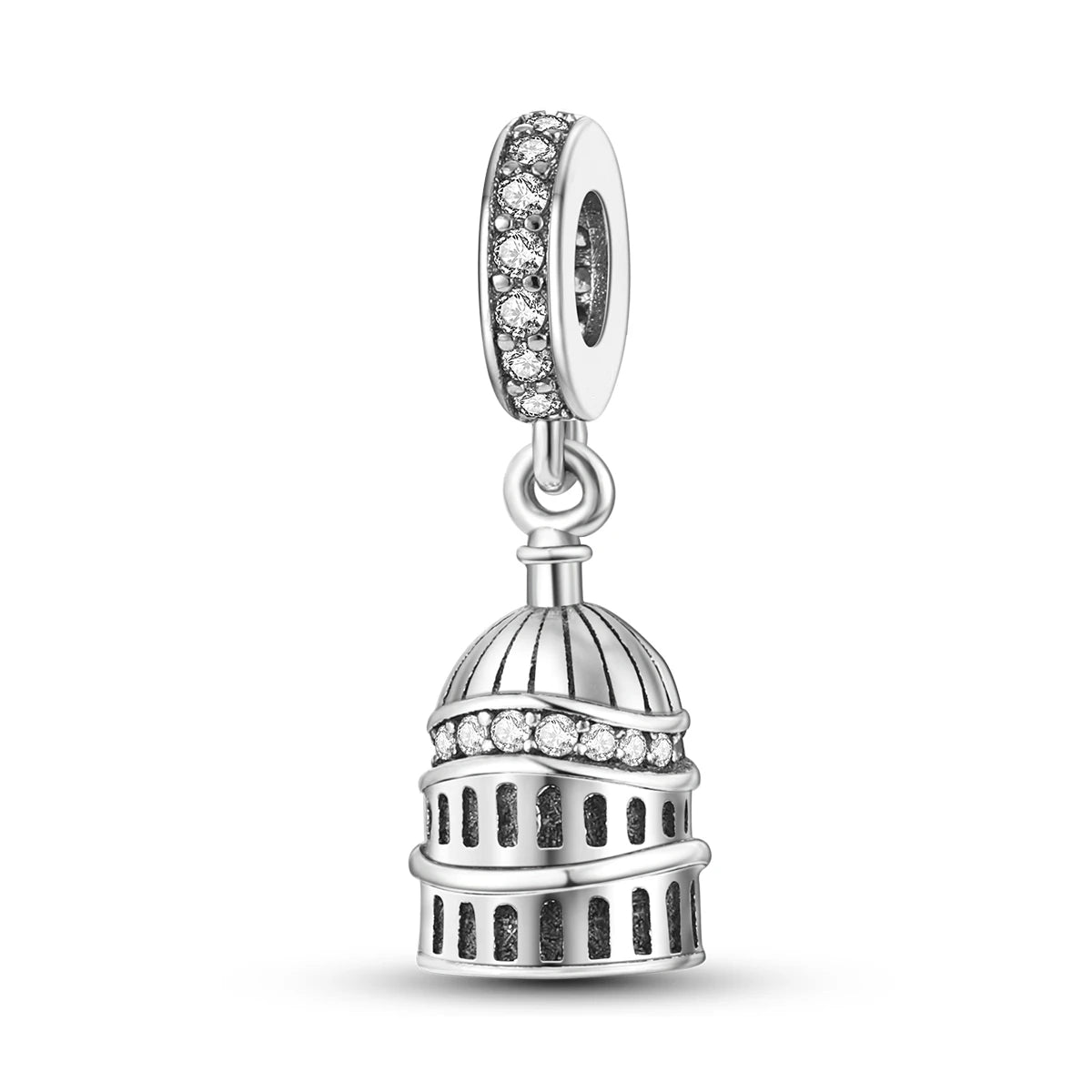 Travel Charm 925 Silver Plane Paris Tower Pendant Fit Bracelet Beads Making Woman Fashion Jewelry