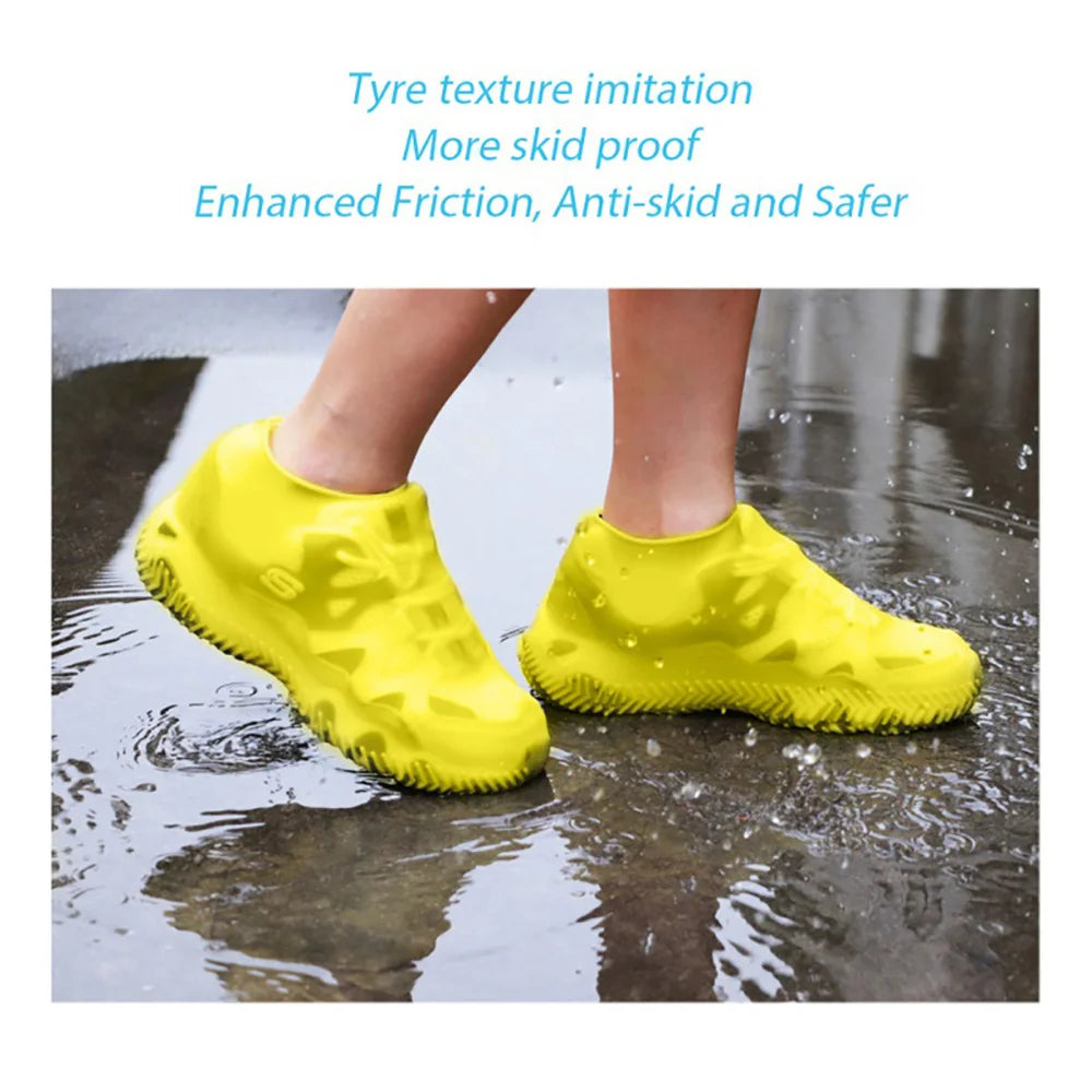 Rain Shoe Covers Waterproof Covers Reusable Non-slip Rain Footwear Covers Outdoor Adult Children for Shoes Boots Protector Cover