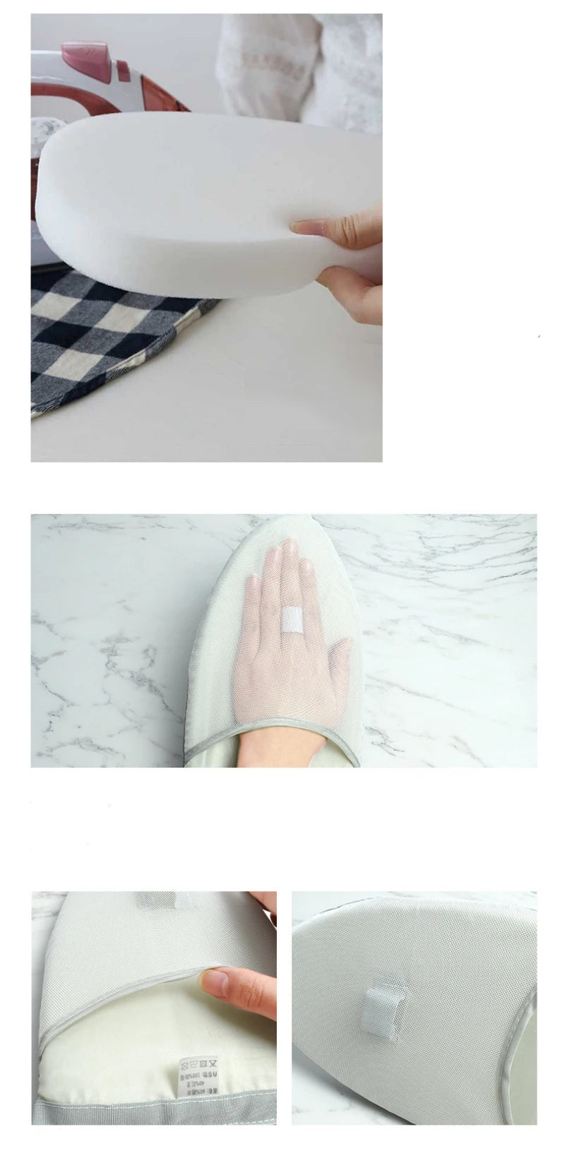 1pc Cloth Protective Press Mesh Insulation Ironing Board Mat Cover Against Pressing Pad Mini Iron Random Colors