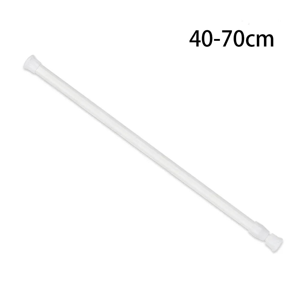 30-90CM Multi Purpose Spring Loaded Extendable Telescopic Curtain Pole Tension Rail Net Voile Pole Net Rods Curtain Telescopic