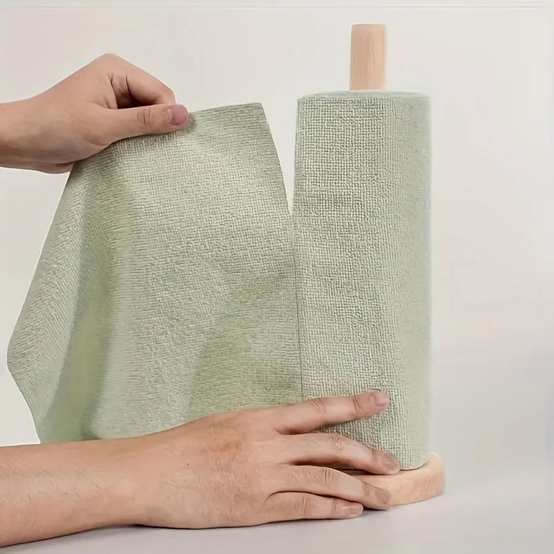 1 Roll/20pcs Reusable Microfiber Cleaning Wipes - High Absorbency, Durable & Machine Washable Kitchen Towels for Dishes