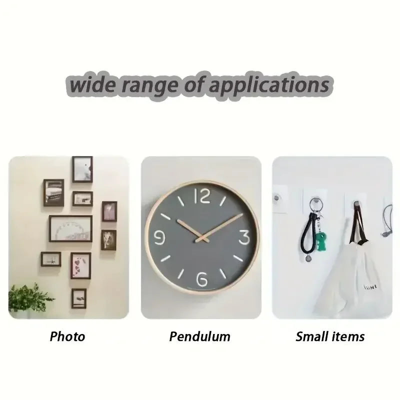 50/10pcs Self-adhesive Wall Hooks for Photo Frame Clock Strong Adhesive Transparent Nails Wall Hook Hangers Hanging Nail Holders