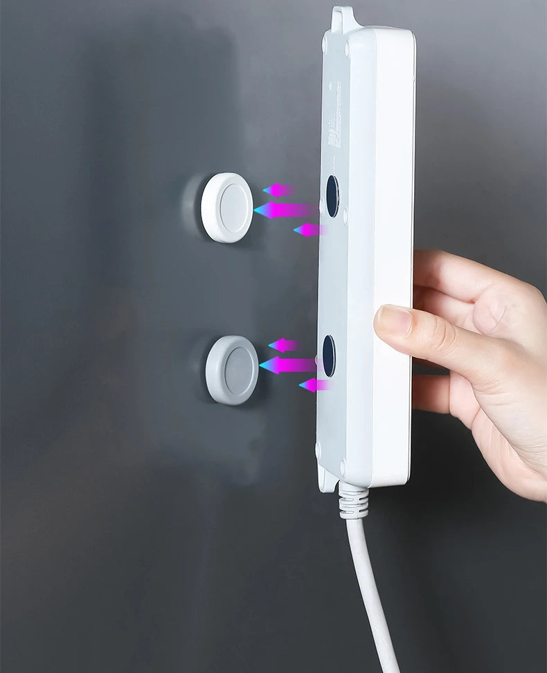 Magnetic Hooks Wall Mount Strong Magnet Remote Control Invisible Holder Keys Fridge Sticker Storage Hooks Home Organizer Hooks