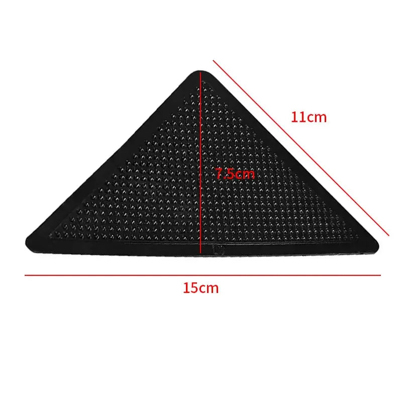 Triangle Carpet Non-slip Stickers Washable Reusable Rug Gripper Anti-skid Rubber Mat Patch Tape Tile Floors Carpets Corners Pad