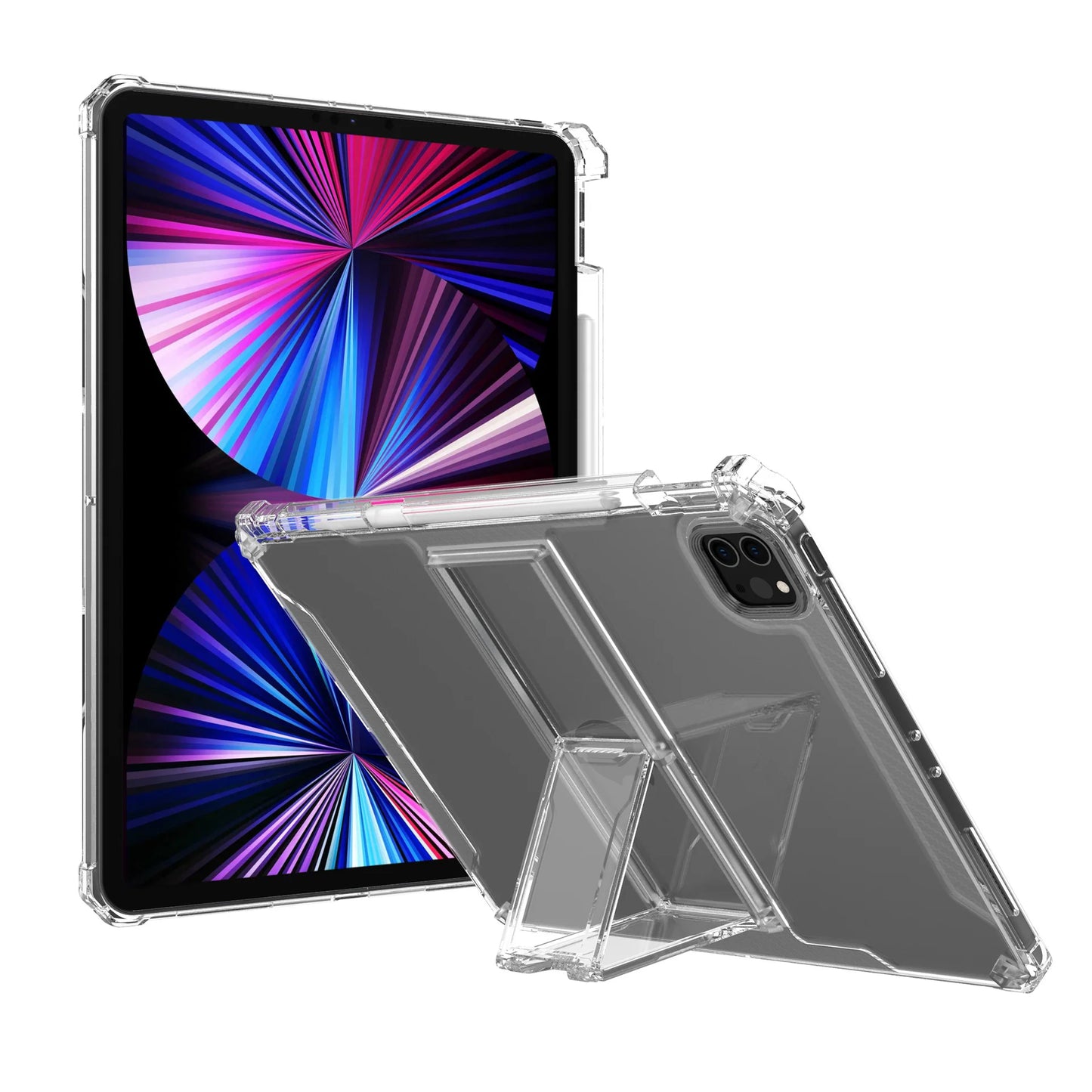 For iPad Case 2022 Pro 11 10th Generation 10.9 Air 5 4 10.2 7/9th 2021 Mini 6 10.5 2018 9.7 5th 6th 12 9 Transparent Cover Funda
