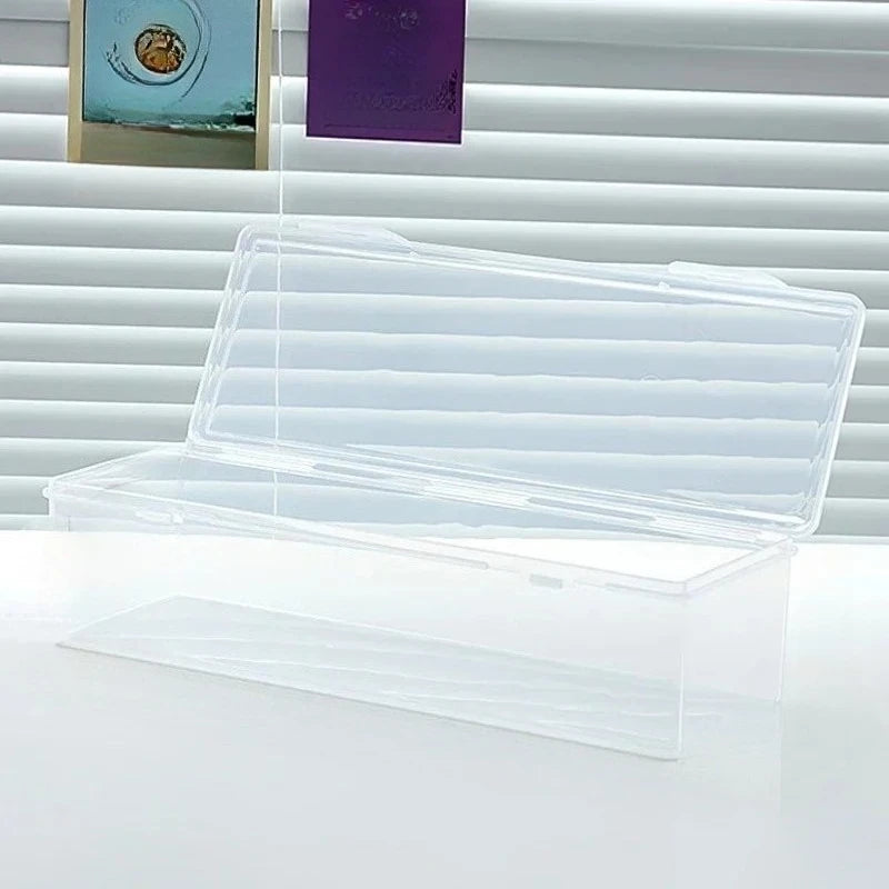 Clear Plastic Compartmentalized Organizer Box Holds 550+ Game Cards Storage Box With Adjustable Divider For PTCG/MTG Cards