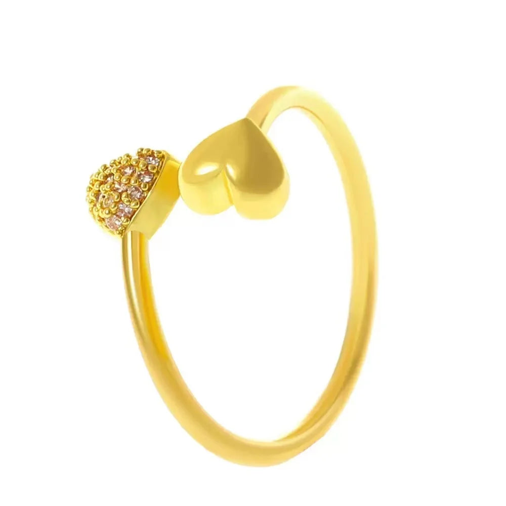 2025 Cross-Border Retro New Simple Rrregular Baroque Imitation Pearl Personality Ladies French Ring, Suitable For Charming Intel