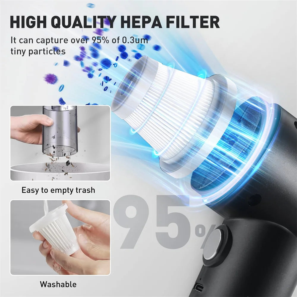 Portable Small Vacuum Cleaner For Multi Purpose Vehicles Small Household Pump Handheld Car Vacuum Cleaner