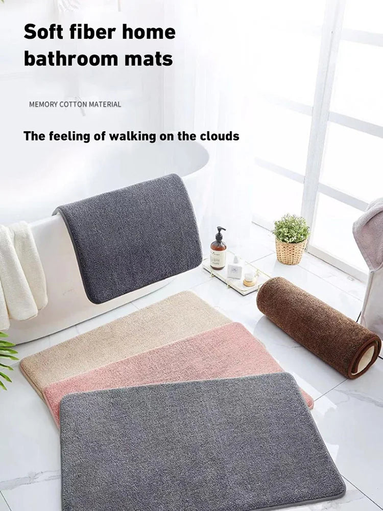 Super Absorbent Floor Mat Super Absorbent Bath Mat Super Anti Slip Coral Velvet Bathroom Floor Mat Door Mat Bathroom No Slip Mat