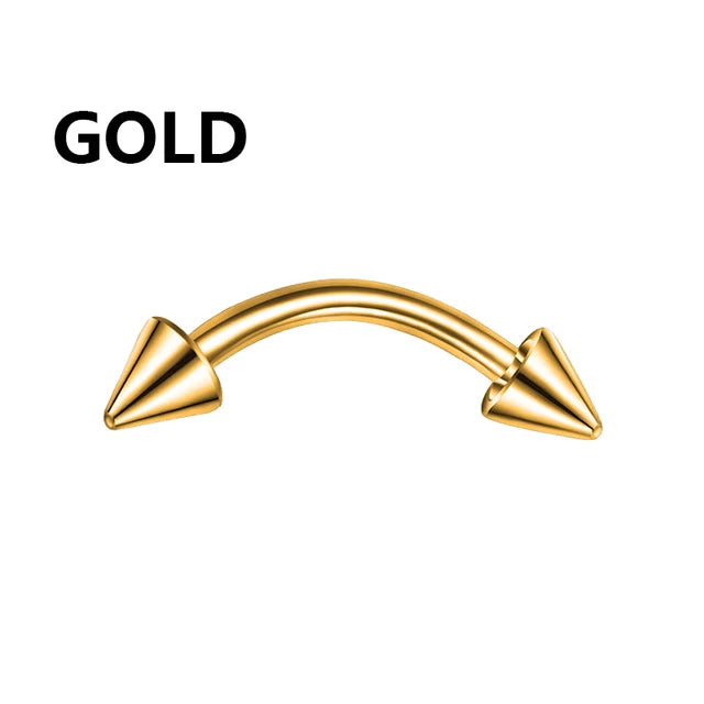 1PC metal Horseshoe Fake Nose Ring C Clip Septum Lip stainless steel Real Piercing Nose Rings Hoop For Women Men Jewelry