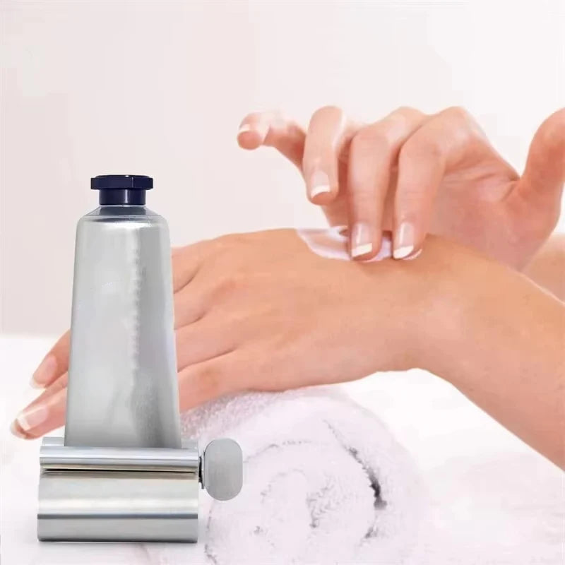 Stainless Steel Wringer Roller Rotate Dispenser for Ointments Cosmetics Bathroom Accessories Toothpaste Squeezer Tube Roller