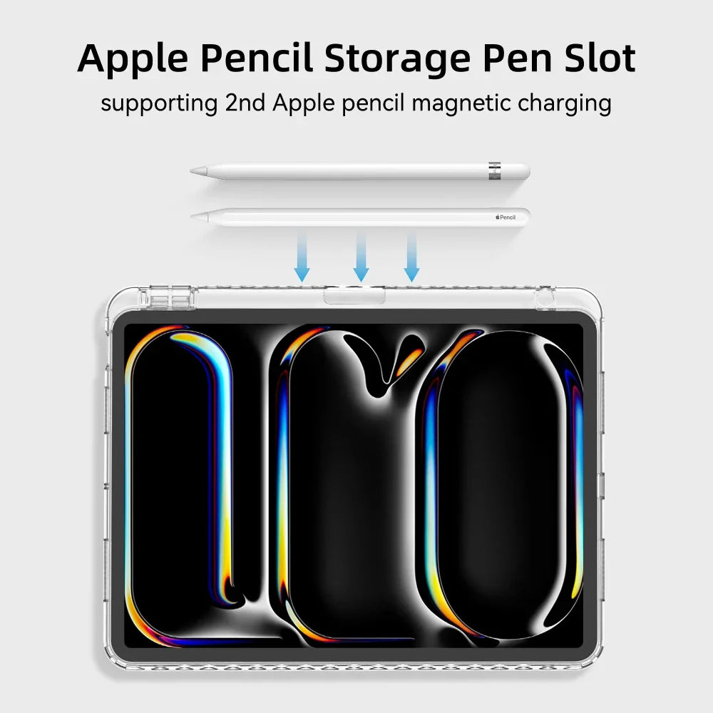 For iPad Air 11 2024 Pro Transparency Case For 2024 iPad Air 11-inch 12.9-inch Air 4/5 iPad 7/8/9th 10.2 5/6th 9.7in Tablet Case