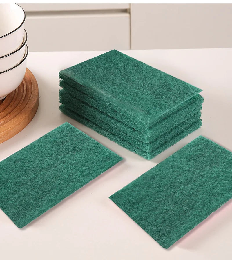 5/10/20/30PCS Scrub Pads Household Kitchen Oil Removal Dishwashing Pot Pads Scratch Free Multipurpose Reusable Cleaning Dishrag