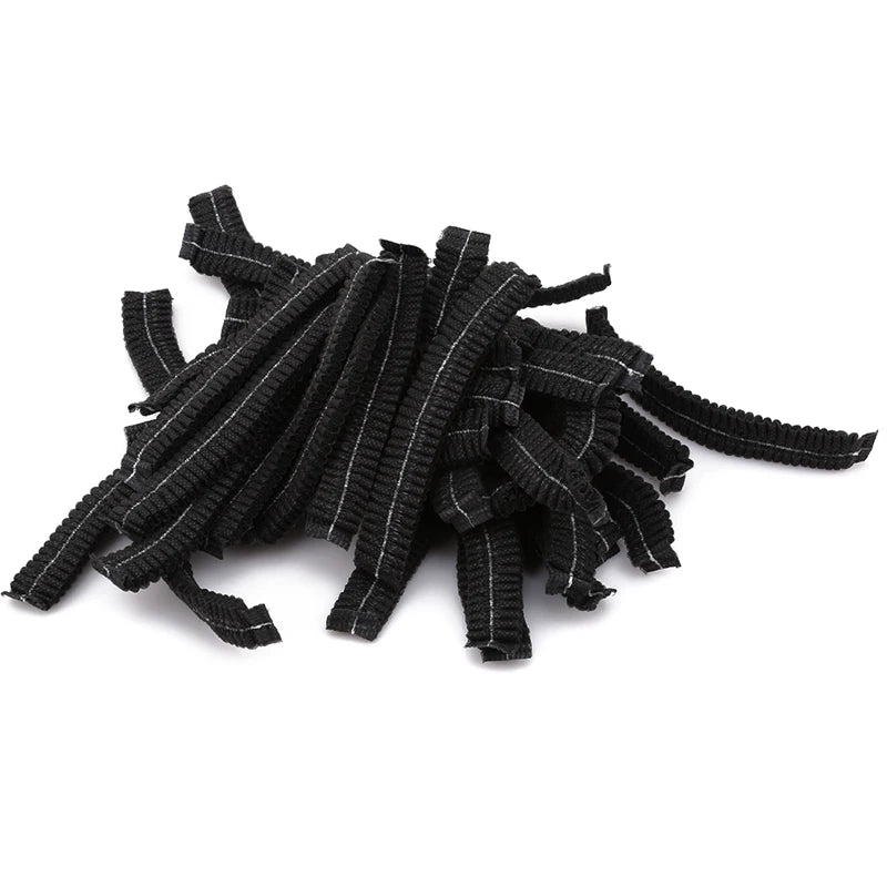 100pcs/Pack Disposable Hair Head Covers Net Bouffant Dustproof Anti Dust Caps Breathable Shower Bathing Hats Kitchen