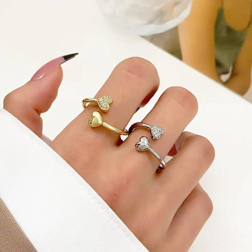 2025 Cross-Border Retro New Simple Rrregular Baroque Imitation Pearl Personality Ladies French Ring, Suitable For Charming Intel
