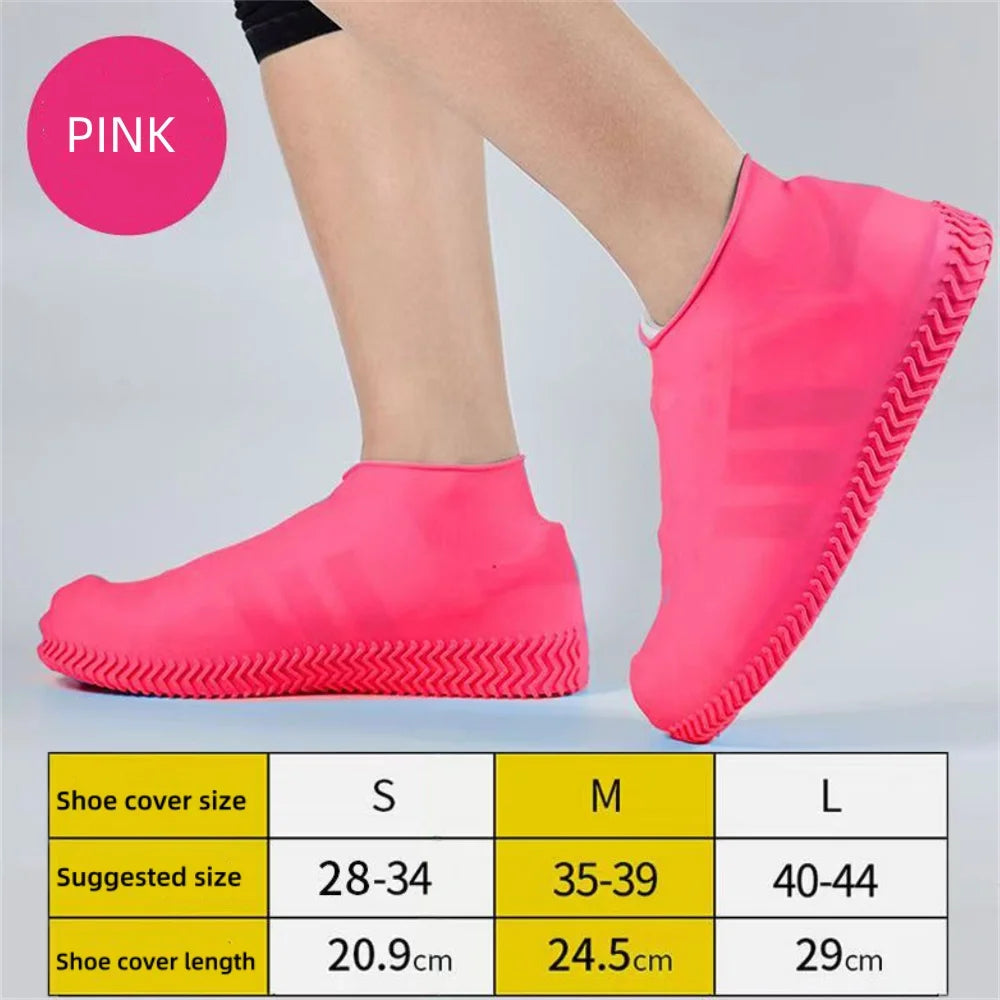 Rain Shoe Covers Waterproof Covers Reusable Non-slip Rain Footwear Covers Outdoor Adult Children for Shoes Boots Protector Cover