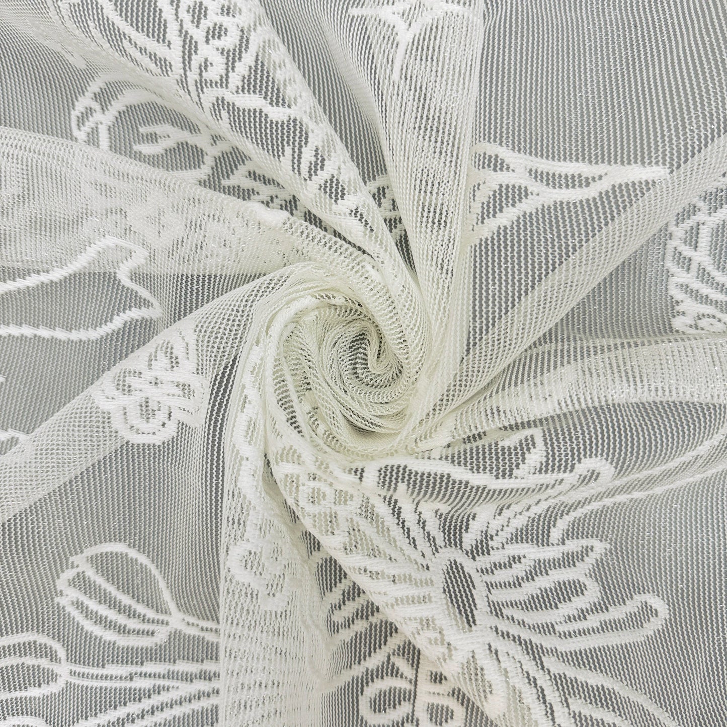 One Antique Embroidered Lace Tablecloth - Solid Color Elegant Flower Cut Process Polyester Square Tablecloth, 100% Polyester