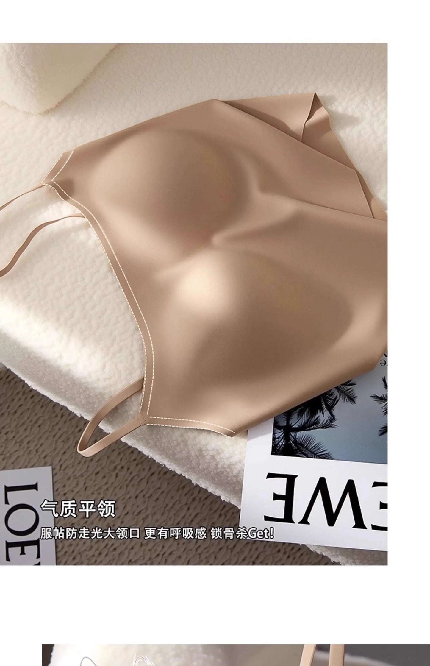 Autumn Winter MOYISU Seamless Bra: Invisible Lined Camisole Anti-Peep Undershirt Strap Sexy  Support Cozy Layering UK Essential