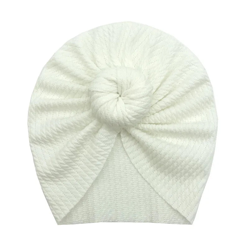 Cute Bow Baby Turban Hat Double Layer Big Bowknot Newborn Hat Soft Warm Elastic Kids Head Beanie Babies Accessories