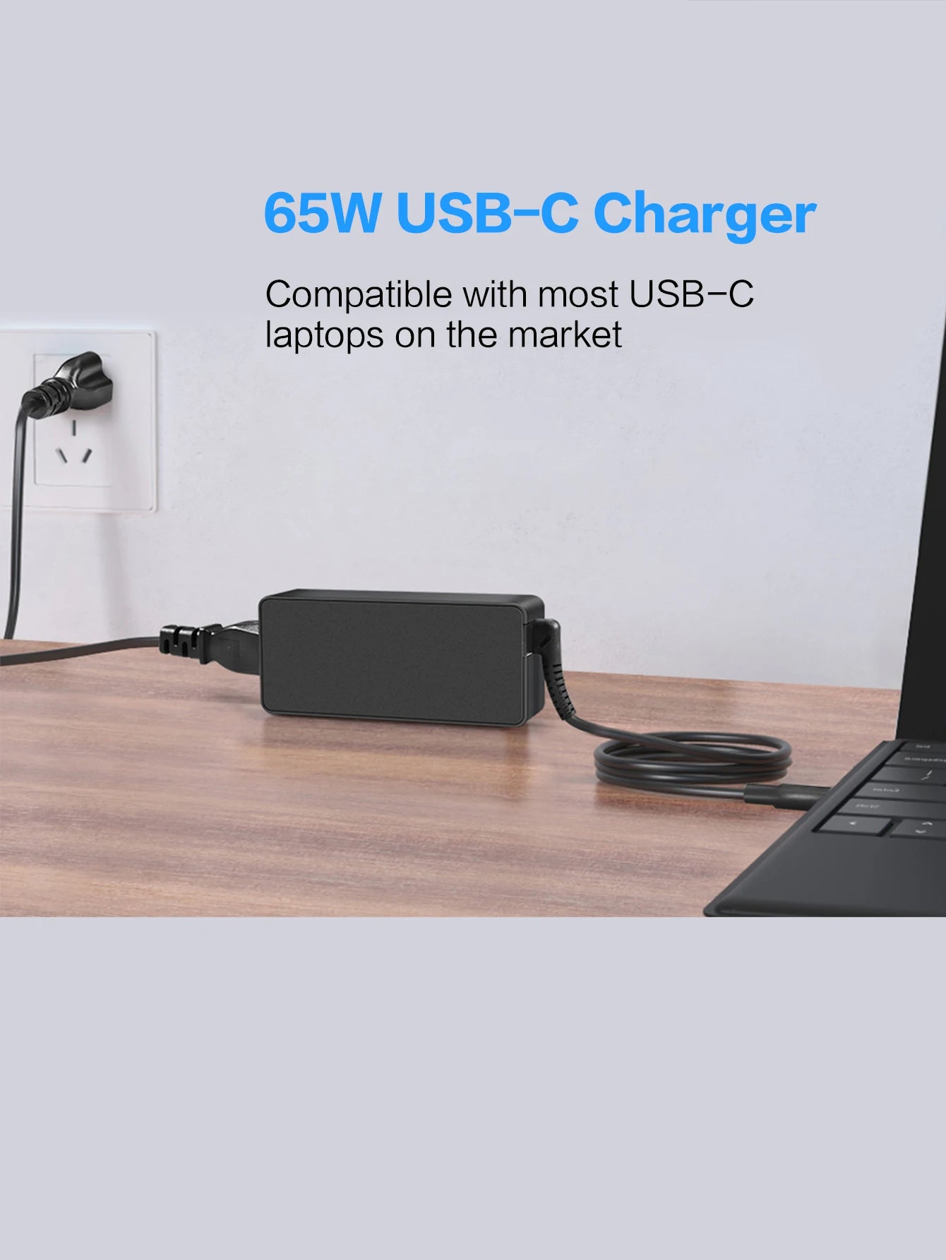 Reletech 65W USB C Laptop Charger Power Adapter for Lenovo ThinkPad,Hp,Chromebook,Yoga,Dell, ASUS,Acer Type C Fast Power Adapter