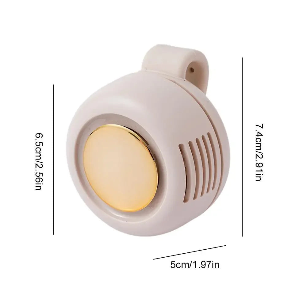 Portable Silent Bladeless Electric Fan Mini Clip On Waist Whirlwind Fan Summer Outdoor Gym Fast Cooling Rechargeable Fan