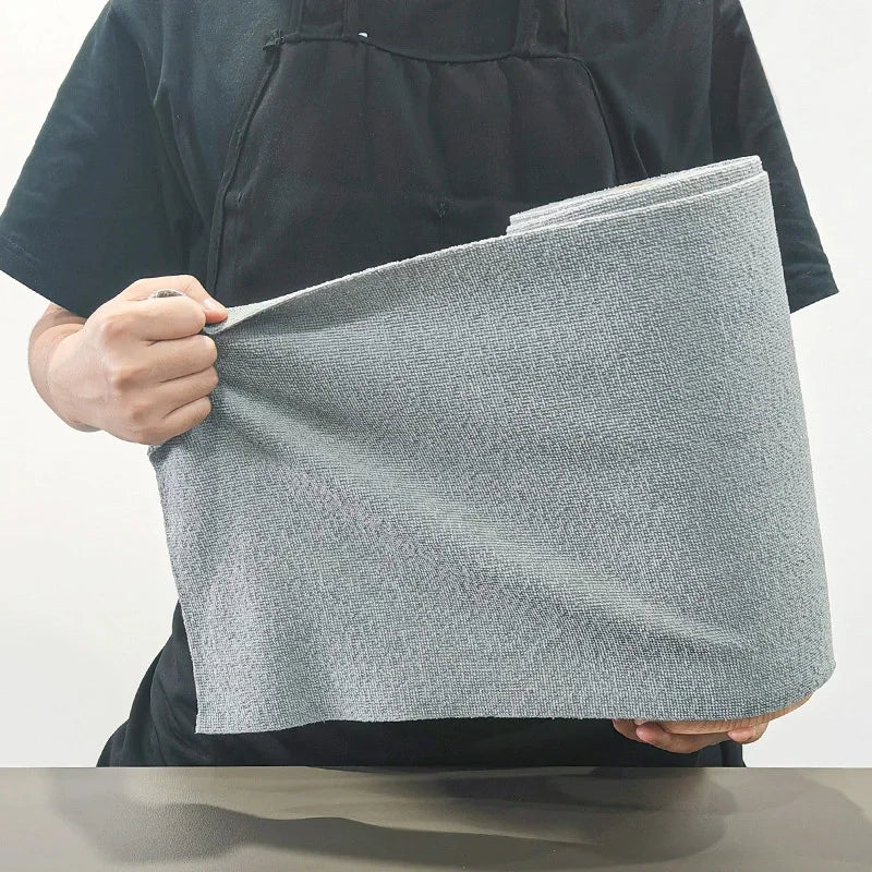50pcs Non-Stick Oil Dish Cloths, Tear-Off Microfiber Rags, Super Absorbent Kitchen Cleaning Towels for Stove