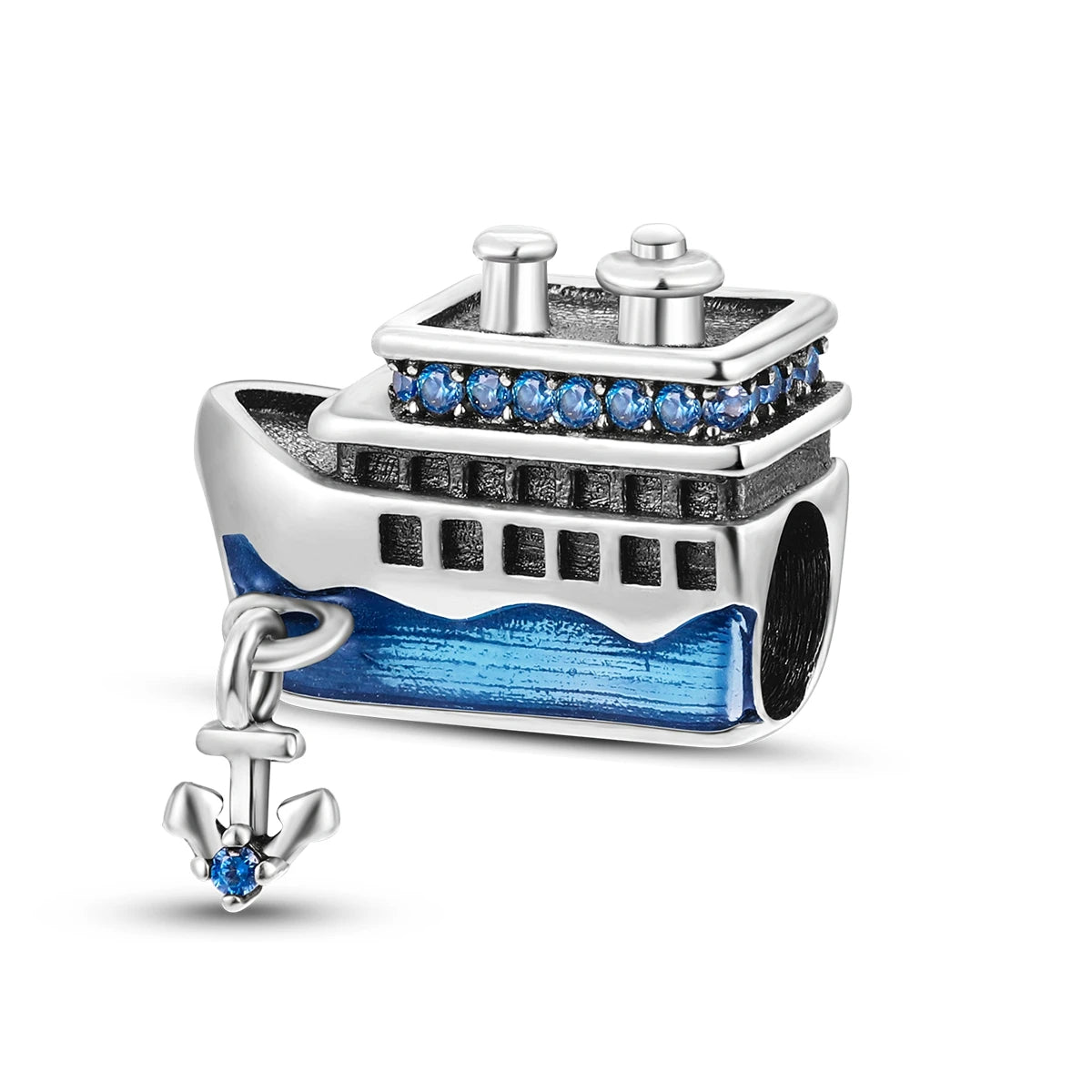 Travel Charm 925 Silver Plane Paris Tower Pendant Fit Bracelet Beads Making Woman Fashion Jewelry
