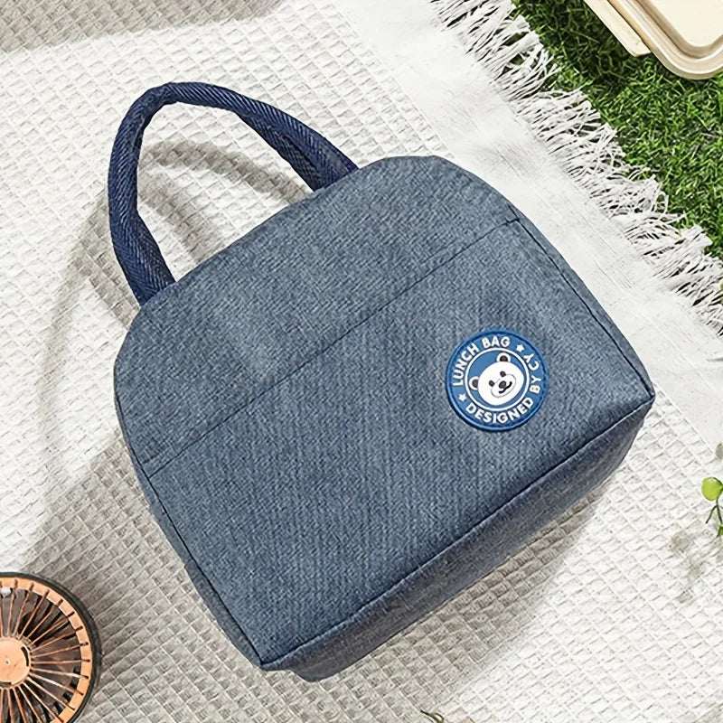 1pc of a Handheld Insulated Lunch Bag Suitable for Students And Office Employees,Ideal for Camping Meals And As a Lunch Box