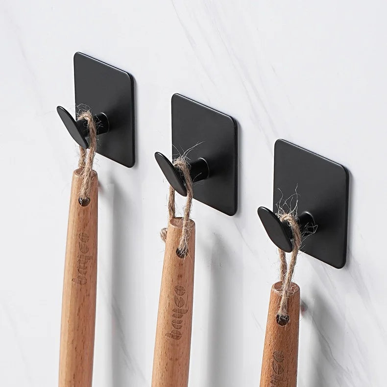 4/1pcs Stainless Steel Bathroom Robe Hooks Adhesive Wall Hook Towel holder Bathroom Kitchen Hardware Multi-Purpose Hanger Hook