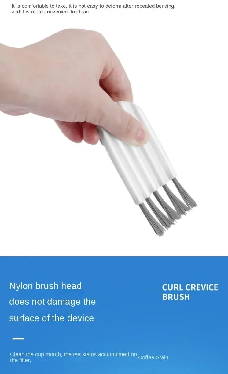 Multifunctional Flexible Gap Brush Cup Cover Groove Nipple Bottle Gap Brush Household Soft Bristles Cleaning Brush Kitchen Tool