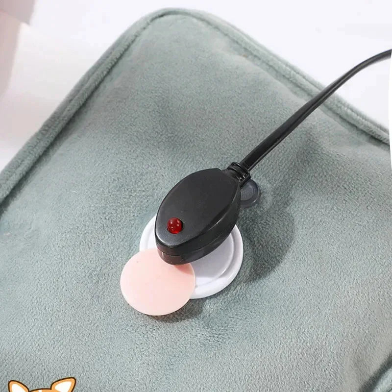 Rechargeable Hand Warmer (EU Plug) - Cute Reusable Hot Compress Bag & Hot Water Bottle