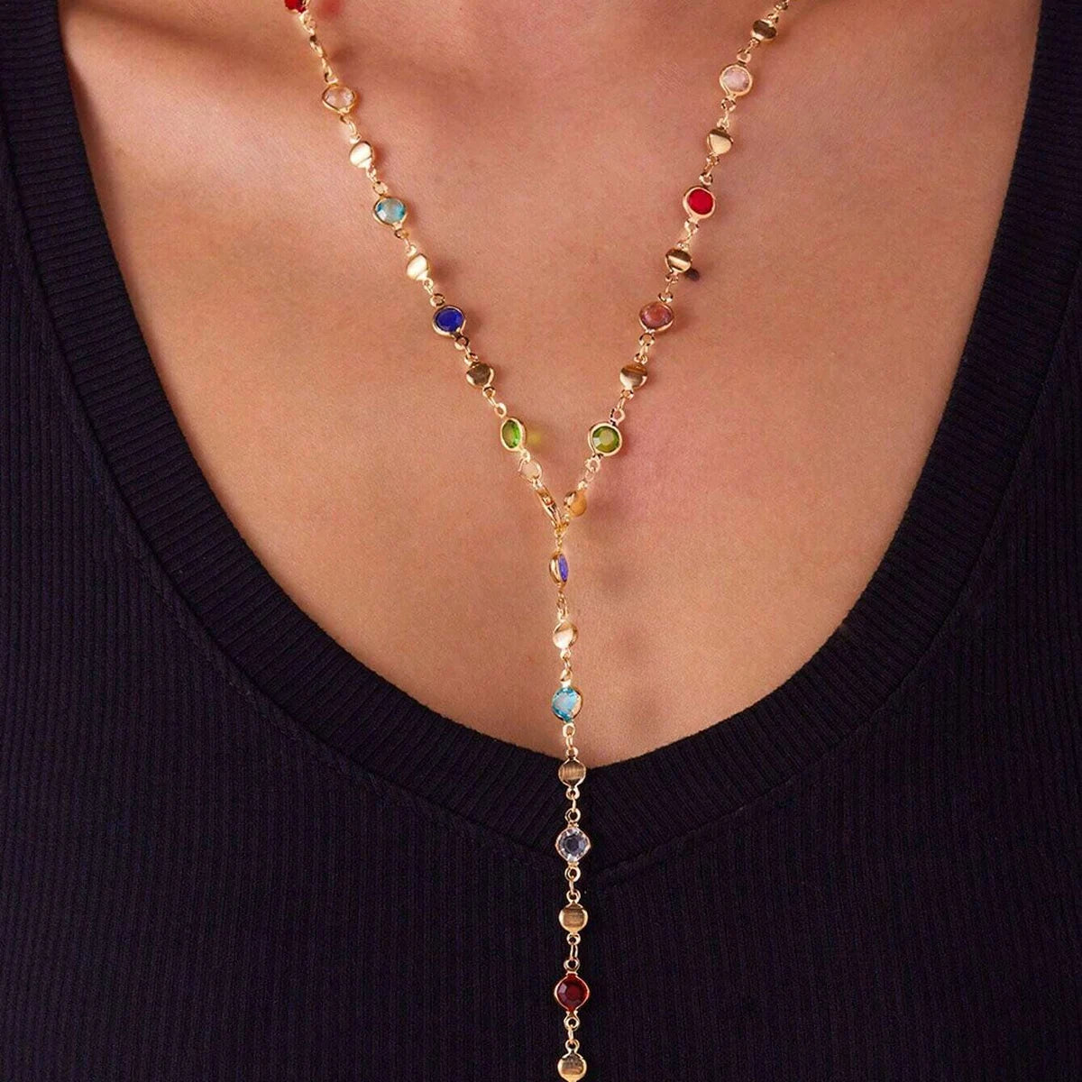 1PC Women's Fashion Trendy Geometric Necklace Jewelry Suitable for Date, Party, Festival Gifts-L71