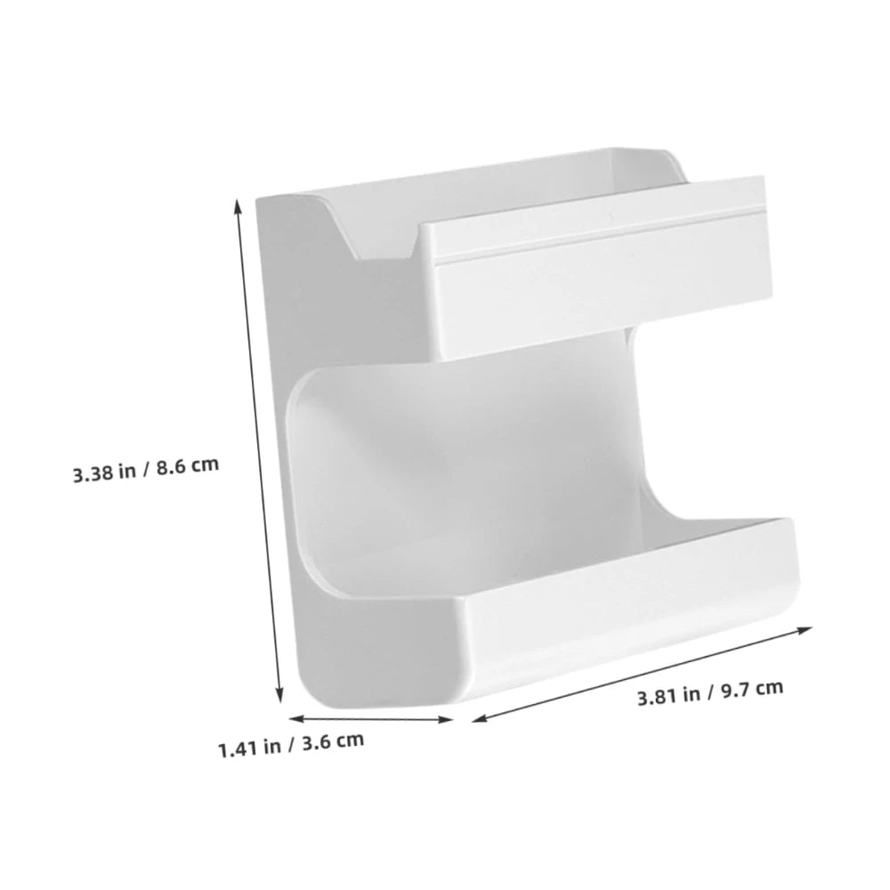 Remote Control Holder Punch-free Wall Mount Organizer for Mobile Phone Charging Living Room Storage Box