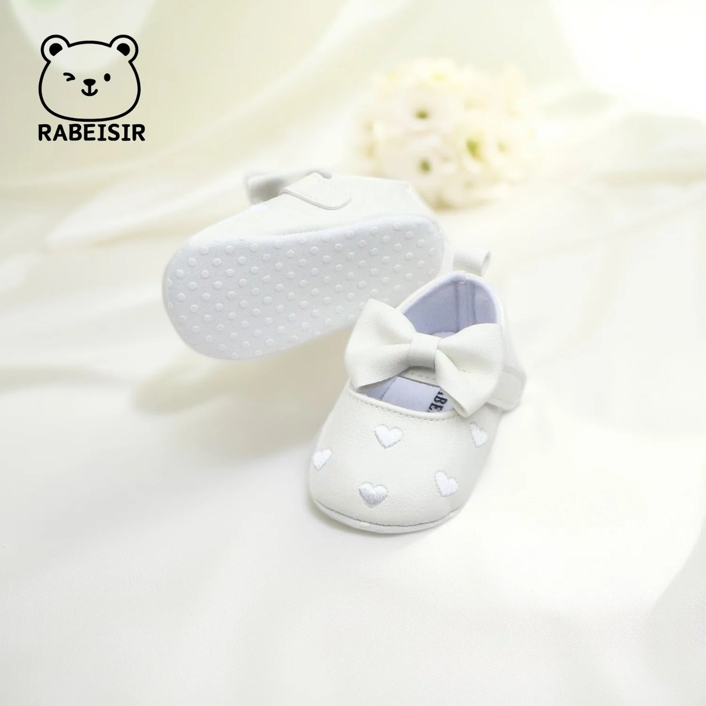 Baby girl toddler shoes baby embroidery love style baby's first pair of step shoes breathable non-slip fashion