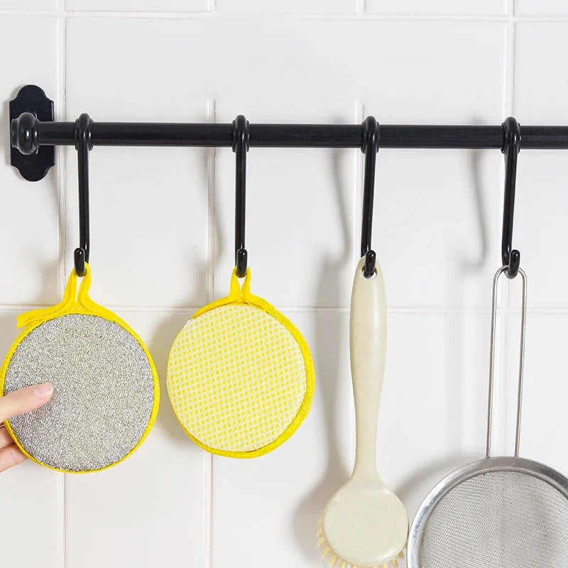 10PCS Double Side Dishwashing Sponge Dish Washing Brush Pan Pot Dish Wash Sponges Household Cleaning Reusable Kitchen Tool