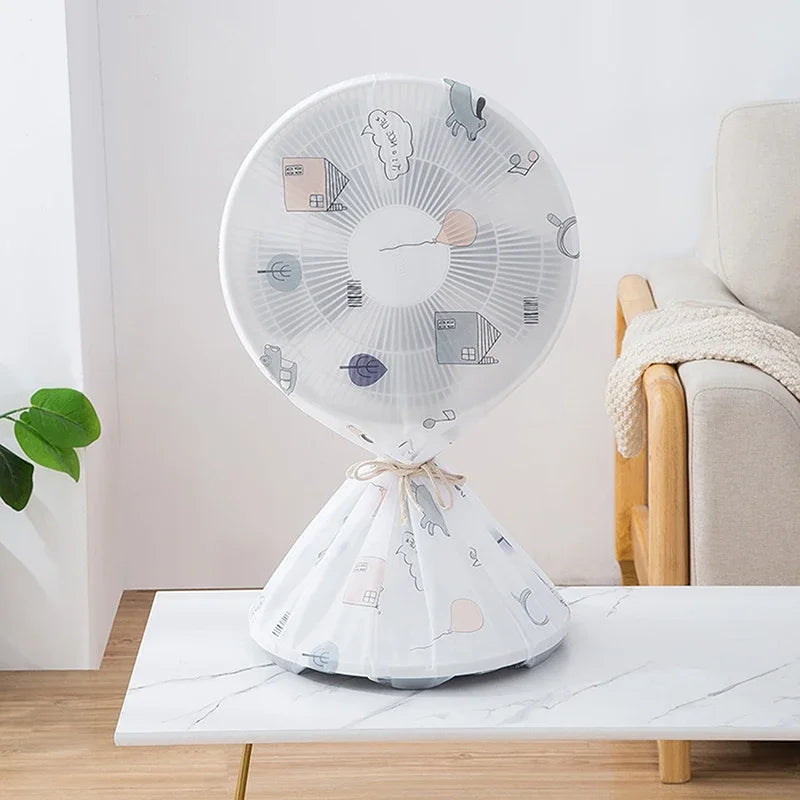 Portable Dustproof All-inclusive Electric Fan Dust Cover Household Floor Fan Cover Waterproof Protective Cover Accessories