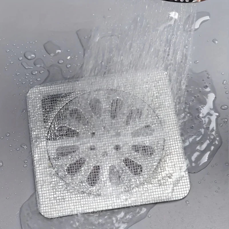 5-20Pcs Disposable Floor Drain Sticker Shower Drain Hair Catcher Cover Sink Strainers Hair Filters Bathtub Mesh Filter Sticker