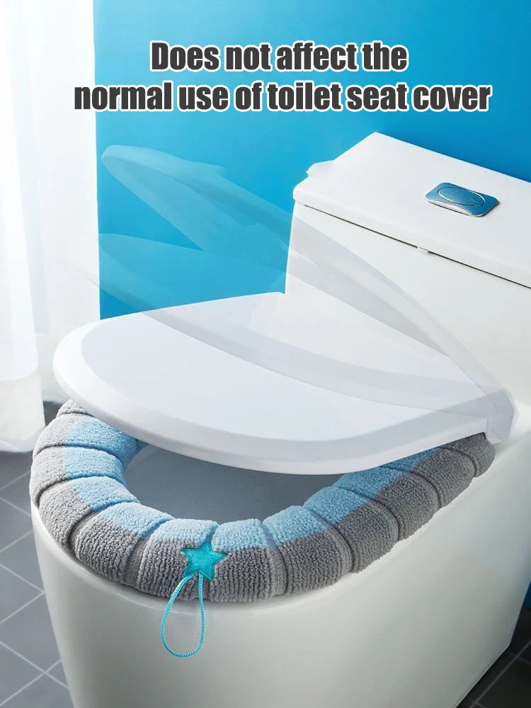 1pcs Toilet Cover Toilet Seat Cover Pads with Handle Toilet Lid Cover Cushion Thicker Bathroom Soft Toilet Seat Cover Soft Thick