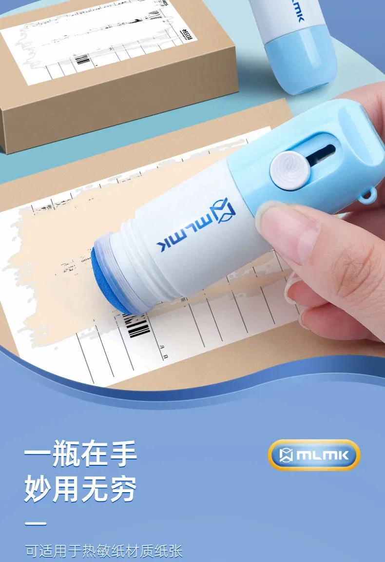 Thermal Paper Correction Fluid with Unboxing Knife Durable Thermal Paper Data Identity Protection Fluid Thermal Paper Eraser