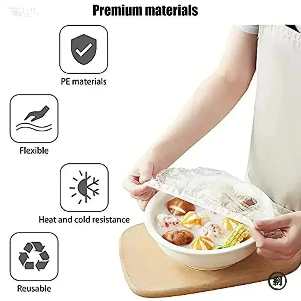 Preservation Stretchable Elastic Durable Plastic Wrap Convenient Plastic Wrap 100/200