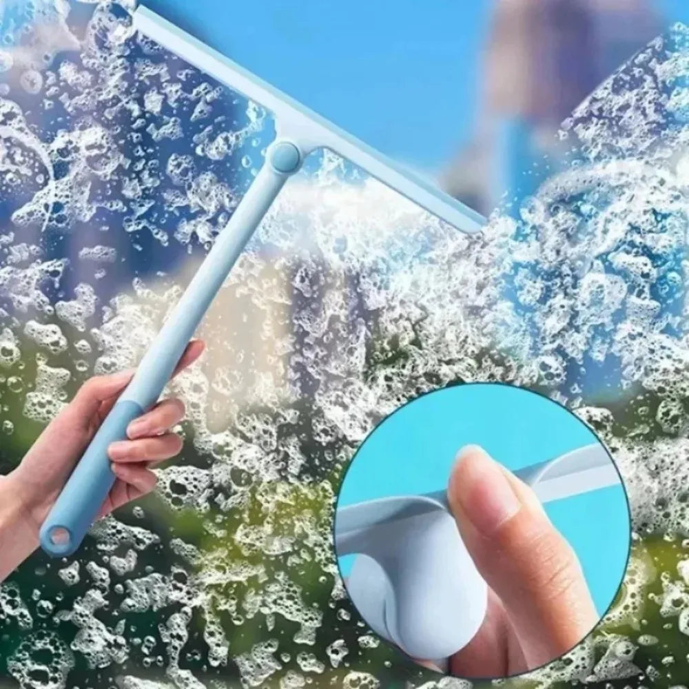 360-degree rotatable shower squeegee, glass squeegee, scraper cleaner, bathroom mirror scraper