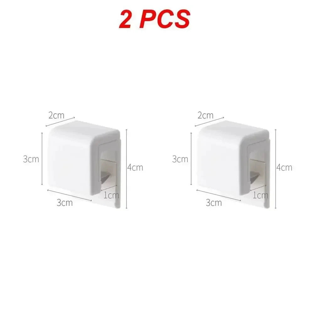 1/2/3/5/10pcs Punch-free Toothbrush Holder Wall-mounted Toothpaste Holder Storage Rack Holders Organizer Bathroom Accessories
