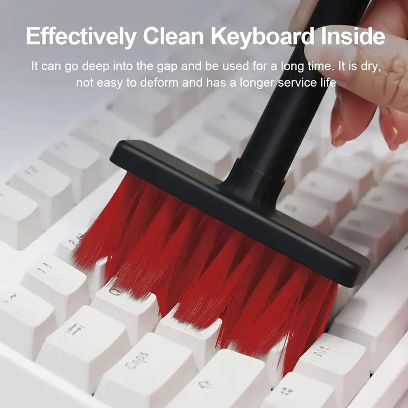 5 in 1 Keyboard Cleaning Brush Kit Keycap Puller Earbuds Cleaner for Airpods Pro 1 2 3 Bluetooth Earphones Case Cleaning Tools