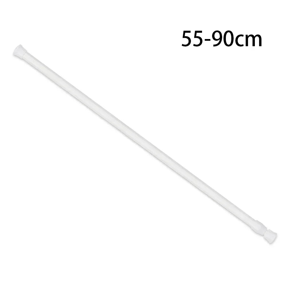 30-90CM Multi Purpose Spring Loaded Extendable Telescopic Curtain Pole Tension Rail Net Voile Pole Net Rods Curtain Telescopic