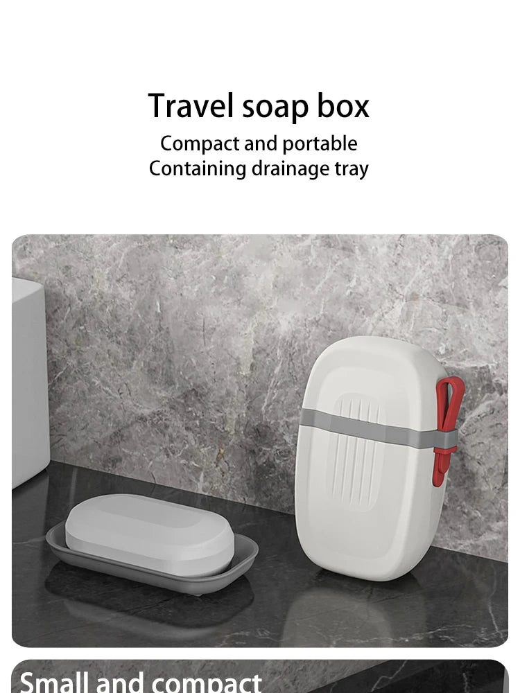 1Pc Porte-savon portable étanche, boîte à savon pour voyage et salle de bain